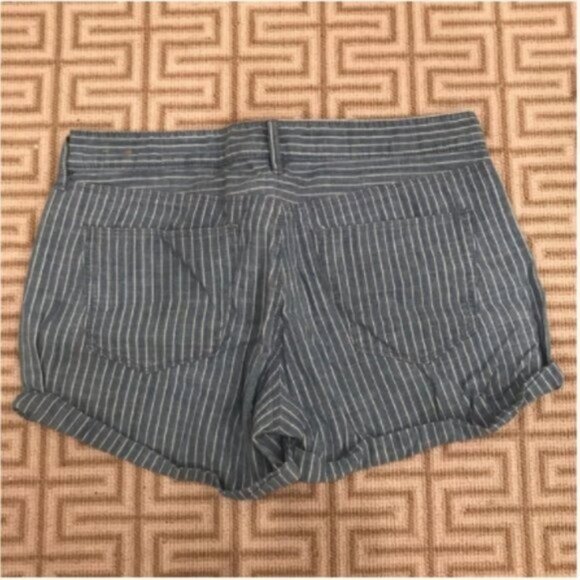 MADEWELL Shorts Conductpr Pinstripe Cotton Chambray 32 - Picture 5 of 9